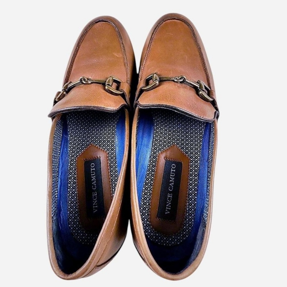 Vince Camuto Axyl loafers in conac leather horse bit detail Men's Size 8.5